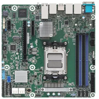 ASRock Rack B650D4U-2L2T/BCM - moederbord - micro ATX - Socket AM5 - AMD B650E Moederbord - AMD B650E - AMD AM5 socket - DDR5 RAM - Micro-ATX