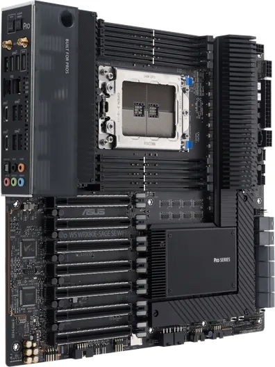 ASUS Pro WS WRX80E-SAGE SE WIFI Moederbord - AMD WRX80 - AMD sWRX8 socket - DDR4 RAM - Extended ATX